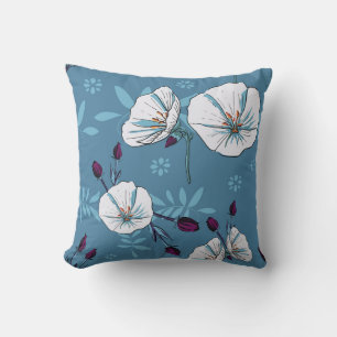 Cojín Decorativo Floral plants botanical seamless pattern backgroun