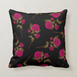 Cojín Decorativo Floral popular rosa de lujo