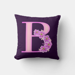 Cojín Decorativo Floral Purpurinoso cúrcuma rosa