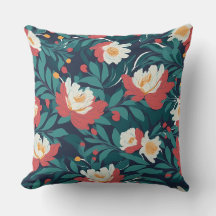Floral roja y blanca