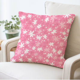 Cojín decorativo floral rosa, almohada decorativa