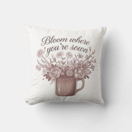 Cojín Decorativo Floral rosa elegante