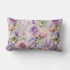 Cojín decorativo floral Rosa Lavender