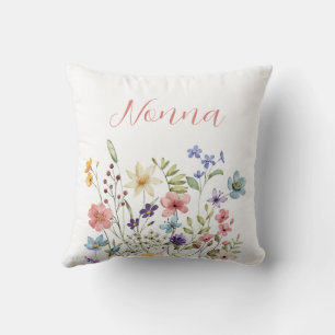 Cojín decorativo floral rosa no na