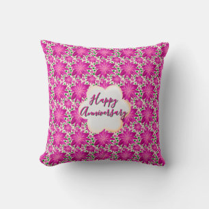 Cojín Decorativo Floral rosa personalizada y única