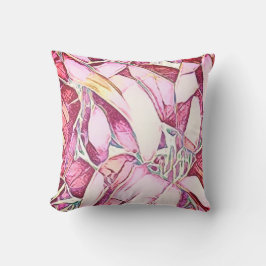 Cojín Decorativo Floral Rosa Y Rojo bonito