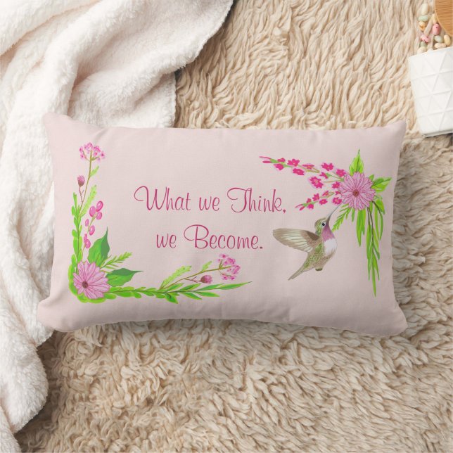 Cojín decorativo floral rosa y verde nostálgico (Manta)