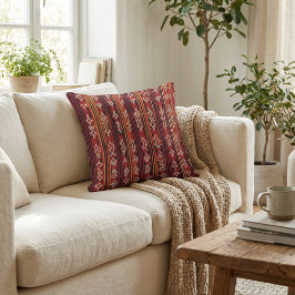 Cojín Decorativo Floral rustic geometric botanical boho pattern