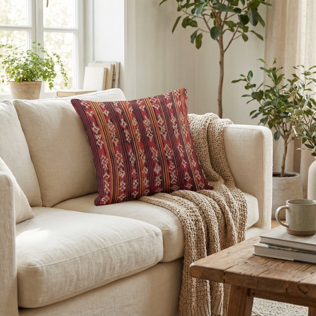 Cojín Decorativo Floral rustic geometric botanical boho pattern (Subido por el creador)