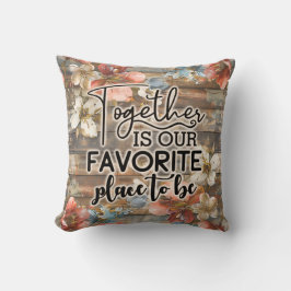 Cojín Decorativo Floral rústica familiar