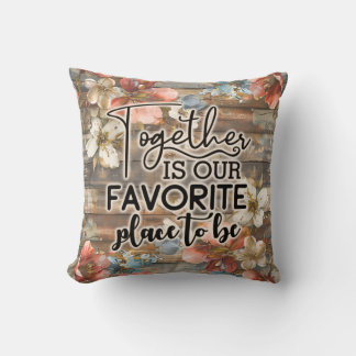 Cojín Decorativo Floral rústica familiar