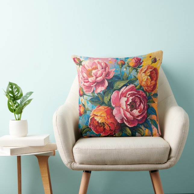 Cojín decorativo floral - Sala de estar, dormitori (Silla)