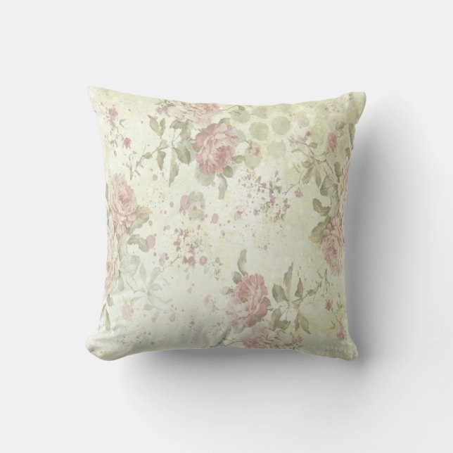 Cojín Decorativo Floral Shabby Chic (Anverso)