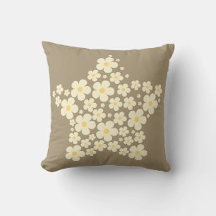 Cojín Decorativo Floral Star Pillow – Beige Botanical Home Decor