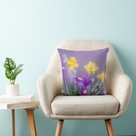 Cojín Decorativo Floral Suave de Primavera