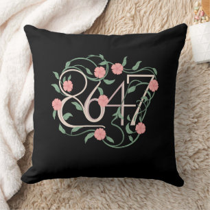 Cojín Decorativo Floral Sutil Anti Trump 8647 86 47 Boho