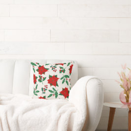 Cojín Decorativo Floral temática de los navidades