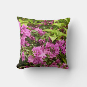Cojín Decorativo Floral Tropical Morada Bougainvillea