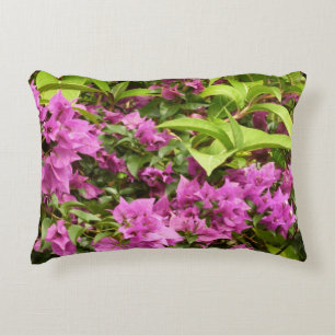 Cojín Decorativo Floral Tropical Morada Bougainvillea