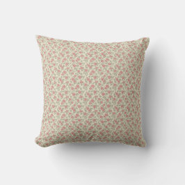 Cojín Decorativo Floral Utilitario Nostálgico Rosa Polvoriento y Sa