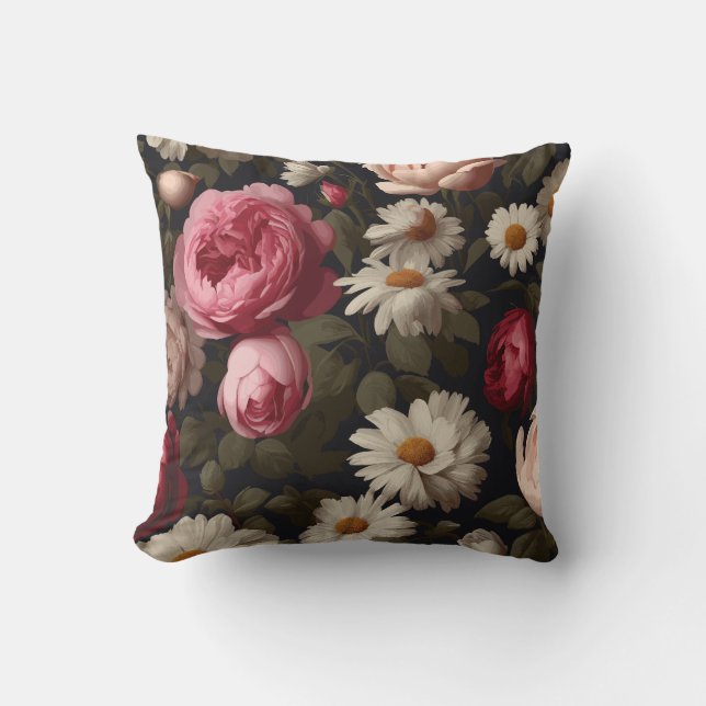 Cojín Decorativo Floral Vintage (Anverso)