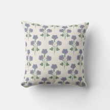 Floral Vintage Periwinkle y Amapola Roja
