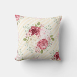 Cojín decorativo FLORAL Vintage PINK ROSES