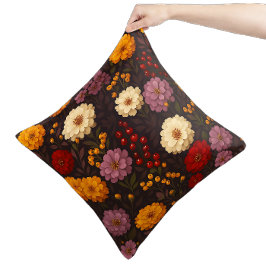Cojín Decorativo Florales de Otoño - Boho Granja