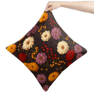 Cojín Decorativo Florales de Otoño - Boho Granja