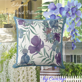 Cojín Decorativo Florals Mauve, Slate Blue con Greenery
