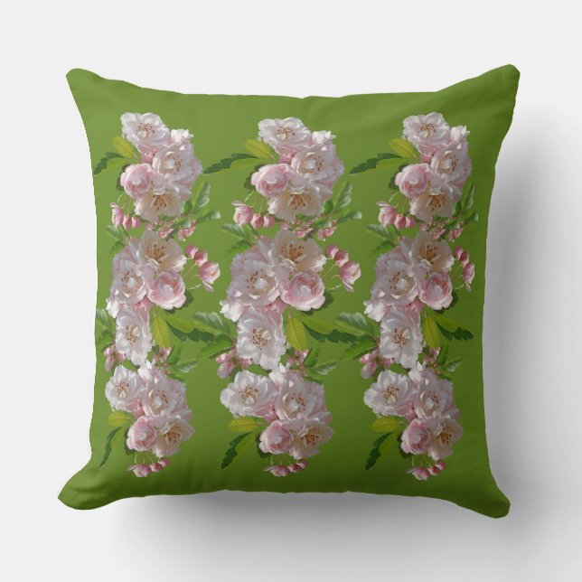 Cojín Decorativo FloralThrowPillow AcogedorDecoración BloomInStyle  (Anverso)