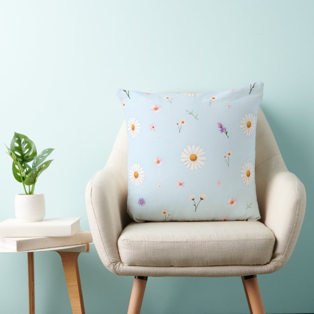 Cojín Decorativo Florcitas de Lila  (Silla)
