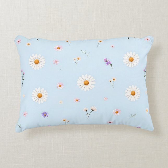 Cojín Decorativo Florcitas de Lila  (Anverso)