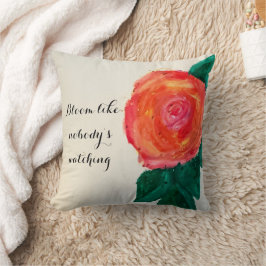 Cojín Decorativo Florece como si nadie estuviera mirando