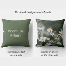 Florece como una margarita, texto personalizado fl