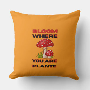 Cojín Decorativo Florece Donde Estás Plantado – Crecimiento Persona