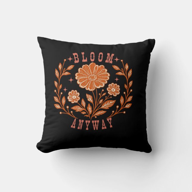 Cojín Decorativo Florecer De Todos Modos (Anverso)