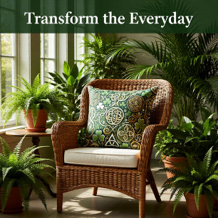 Cojín Decorativo Florecimiento Celta