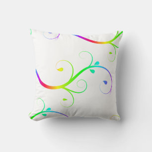Cojín Decorativo Florecimiento del Arcoiris