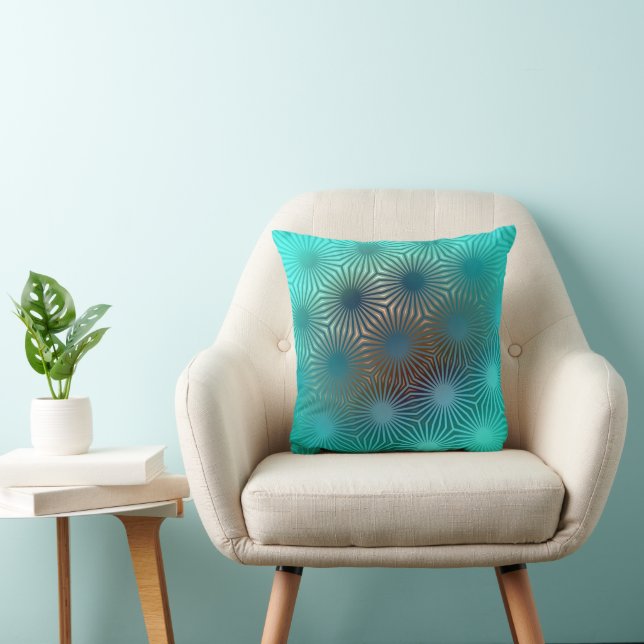 Cojín Decorativo Florecimiento Geométrico Radiante (Silla)