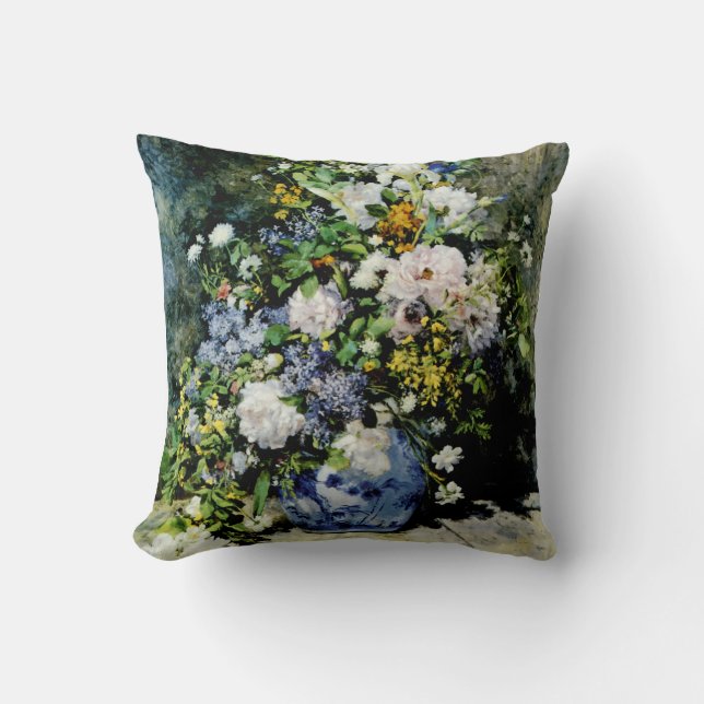 Cojín Decorativo Florero de flores (Anverso)