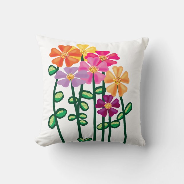 Cojín Decorativo Flores (Anverso)