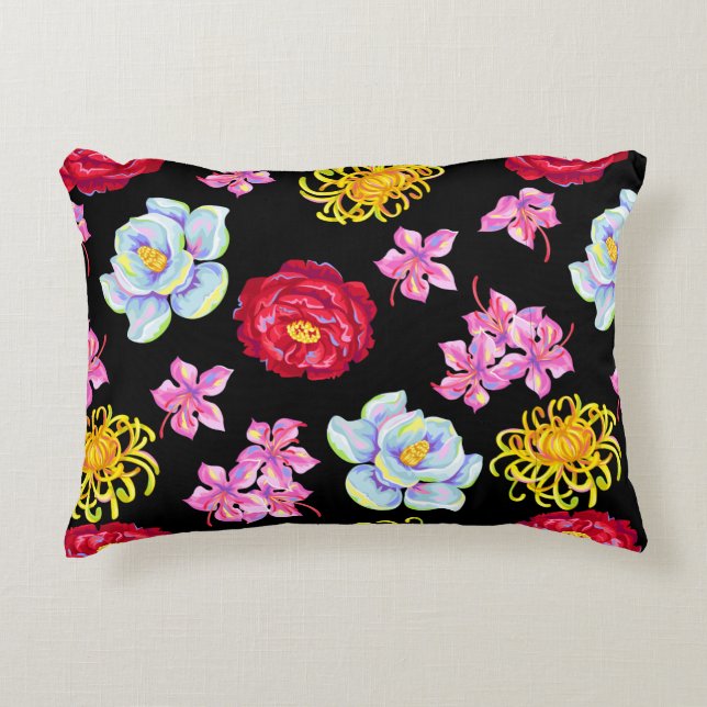 Cojín Decorativo Flores (Anverso)