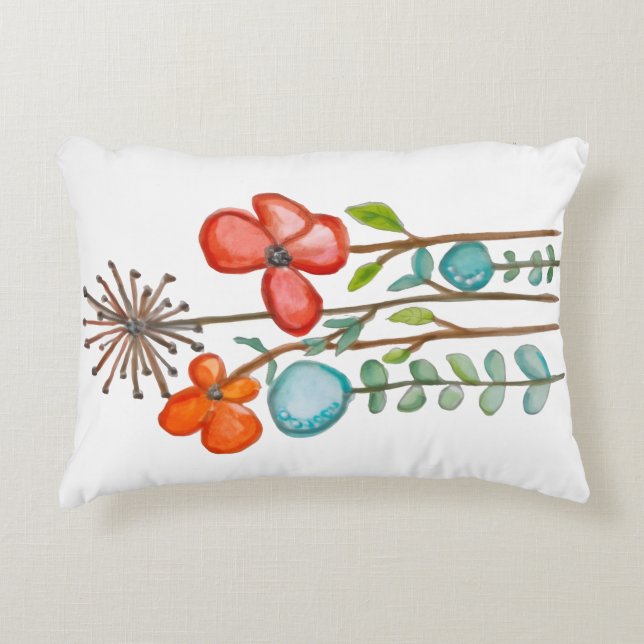 Cojín Decorativo Flores (Anverso)