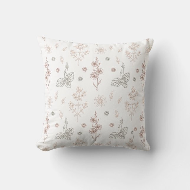 Cojín Decorativo Flores (Anverso)