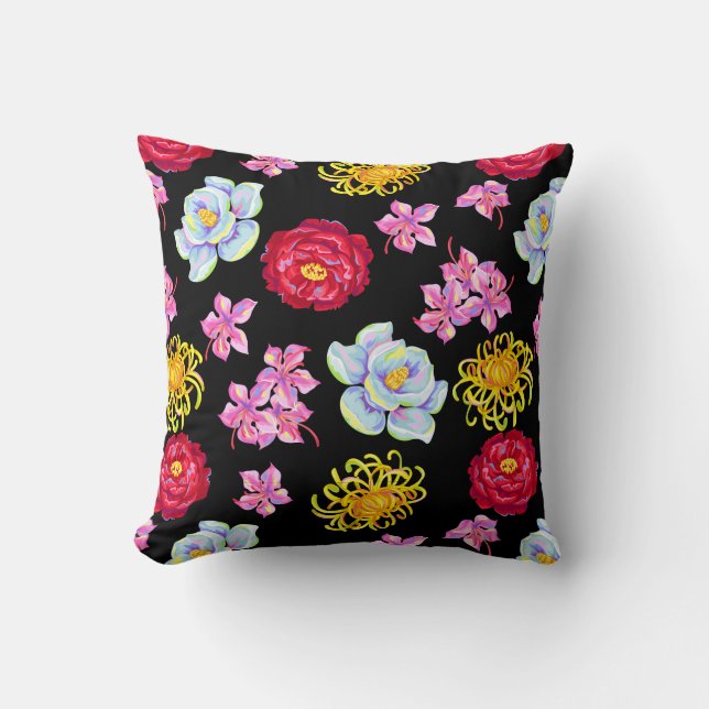 Cojín Decorativo Flores (Anverso)
