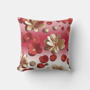 Cojín Decorativo Flores 3D