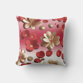 Cojín Decorativo Flores 3D