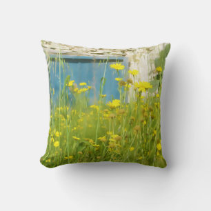 Cojín Decorativo Flores acuáticas amarillas