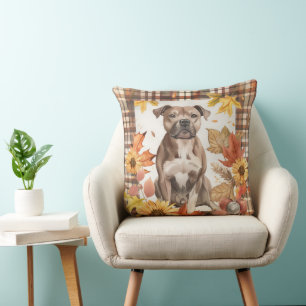 Cojín Decorativo Flores acuáticas de la caída de Staffordshire en E